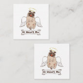 Es war kein lustiges Zitat von "Ich-Engel-Mops" Mitteilungskarte (Vorne/Hinten)