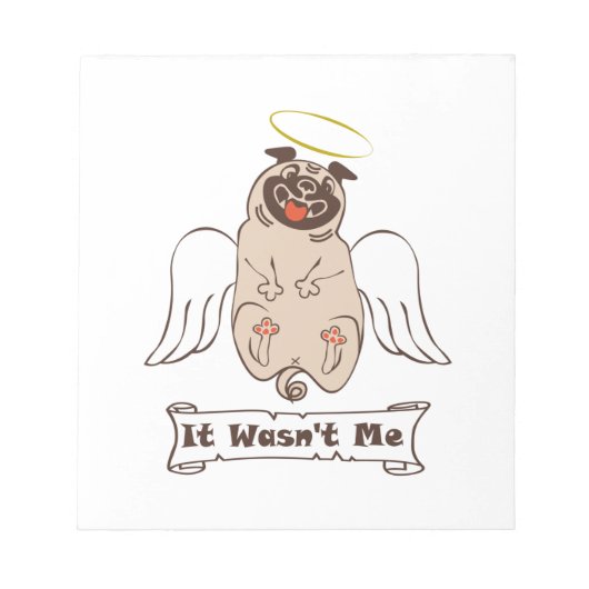 Es war kein lustiges Zitat von "Ich-Engel-Mops" Notizblock (Vorderseite)