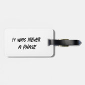 Es war keine Phase-Emo-Igel-Gepäckmarke Gepäckanhänger (Rückseite horizontal)