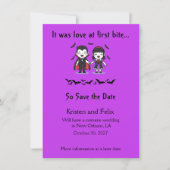 Es war Liebe auf den ersten Biss Halloween Save th The Date (Vorderseite)