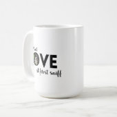 Es war LIEBE Custom Foto Dog Lover Kaffeetasse (Vorderseite Links)