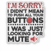 Es war nicht Gemein, den Sarcastic-Beutel mit den  Aufkleber (Vorderseite)