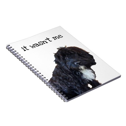 Es war nicht ich Cockapoo Notizbuch Notizblock (Rechte Seite)