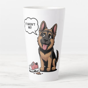 Es war nicht ich Lustiger deutscher Schäferhund-We Milchtasse