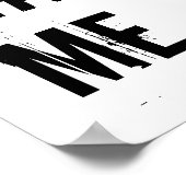 Es war nicht ich Typografie-Poster Poster (Ecke)