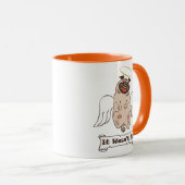 Es war nicht mein Engel Mops lustiges Zitat Kaffee Tasse (VorderseiteRechts)