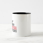 Es war nie der gute Typ, Bücher zu verbieten Zweifarbige Tasse (Mittel)