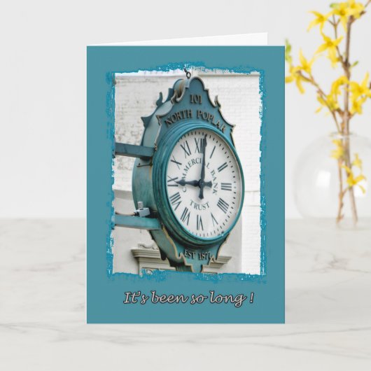 Es war so lange Karte (Gelbe Blume)