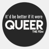 "Es wäre besser, wenn..." Aufkleber (Vorderseite)