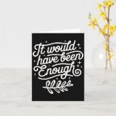 Es wäre genug gewählt worden, Leute Christlich Karte (Gelbe Blume)