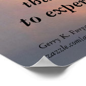 ES WAREN SONNENSÄTZE, DIE NICHT GERECHT WAREN POSTER (Ecke)