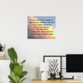 ES WAREN SONNENSÄTZE, DIE NICHT GERECHT WAREN POSTER (Heimbüro)