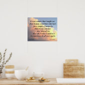 ES WAREN SONNENSÄTZE, DIE NICHT GERECHT WAREN POSTER (Küche)