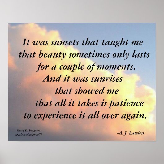 ES WAREN SONNENSÄTZE, DIE NICHT GERECHT WAREN POSTER (Vorne)