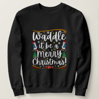Es weihnachtet sehr, Pinguin-Feiertag Sweatshirt