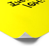 "Es weniger halten" großes Poster (Ecke)