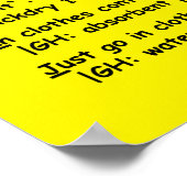"Es weniger halten" Medium-Plakat Poster (Ecke)