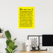 "Es weniger halten" Medium-Plakat Poster (Heimbüro)