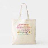 Es werden süße Träume von Käse gemacht, der ich bi Tragetasche (Rückseite)