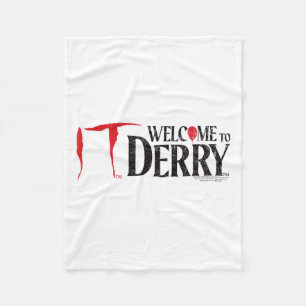 Es_ Willkommen In Derry Vintage Abgenutztes Logo H Fleecedecke