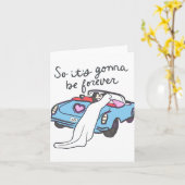 Es wird also für immer eine Braut sein Karte (Gelbe Blume)