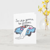 Es wird also für immer eine Braut sein Karte (Gelbe Blume)