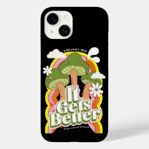 Es wird besser Good Vibes & Groovy Feels Retro C Case-Mate iPhone 14 Hülle