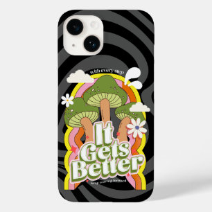 Es wird besser   Gute Vibes & Groovy Feels Retro Case-Mate iPhone 14 Hülle