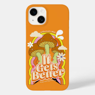 Es wird besser Gute Vibes & Groovy Feels Retro Case-Mate iPhone 14 Hülle