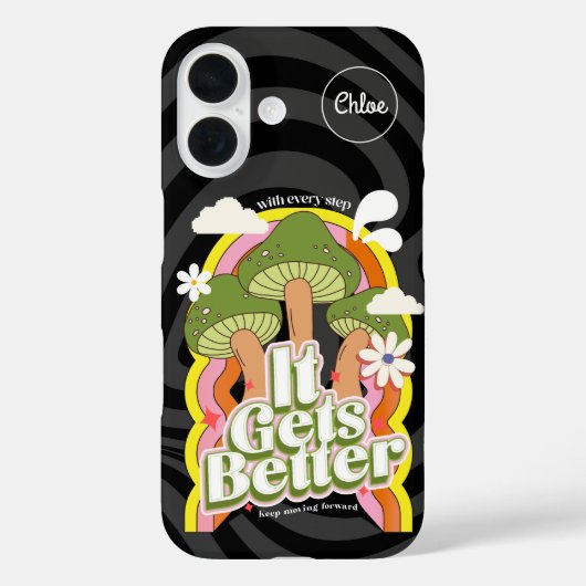 Es wird besser | Gute Vibes & Groovy fühlt sich ku Case-Mate iPhone Hülle (Rückseite)
