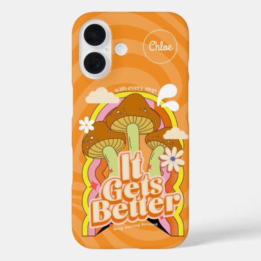 Es wird besser | Gute Vibes & Groovy fühlt sich ku Case-Mate iPhone Hülle (Rückseite)
