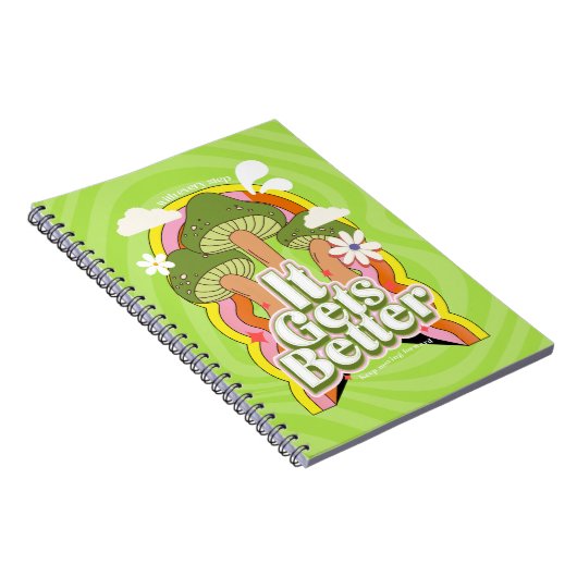 Es wird besser | Gute Vibes & Groovy fühlt sich ku Notizblock (Rechte Seite)