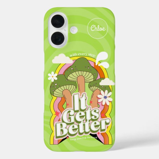 Es wird besser | Gute Vibes & Groovy Gefühle Custo Case-Mate iPhone Hülle (Rückseite)