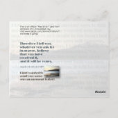 Es wird dein sein postkarte (Rückseite)