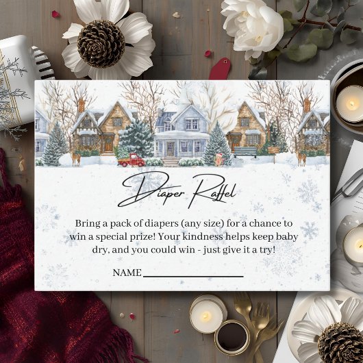 Es wird ein Baby-Duschkabinett im Village benötigt Begleitkarte