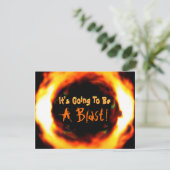 Es wird ein Blast!Einladung Einladung (Stehend Vorderseite)