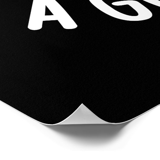 Es wird ein Gouda Day Funny Cheese Pun Dark BG Poster (Ecke)