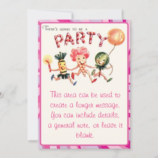 Es wird ein Party geben Einladung (Vorderseite)