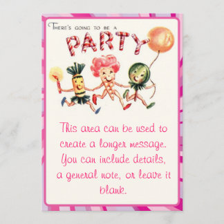 Es wird ein Party geben Einladung