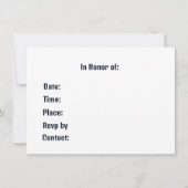 Es wird ein Party sein Einladung (Rückseite)