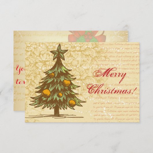 Es wird ein Weihnachtsfest werden Einladung (Vorne/Hinten)