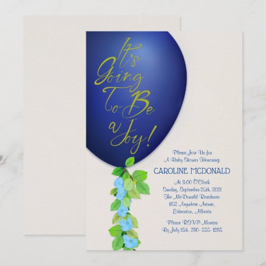 Es wird eine fröhliche Einladung sein (Vorne/Hinten)