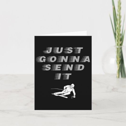 Es wird einfach Cooles grafisches Design senden Karte (Vorderseite)