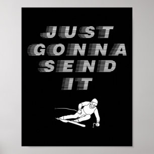Es wird einfach Cooles grafisches Design senden Poster