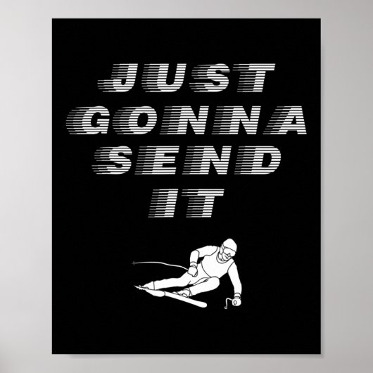 Es wird einfach Cooles grafisches Design senden Poster (Vorne)