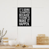 Es wird geschehen - Erfolg, Fitness, Hektik, Winds Poster (Küche)