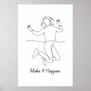Es wird geschehen - Motivierend Poster