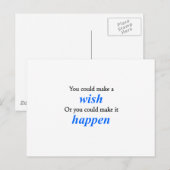 Es wird geschehen postkarte (Vorne/Hinten)