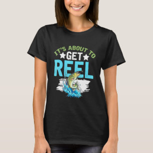 Es wird gleich richtig Angel-Fischern Forellen-Fli T-Shirt