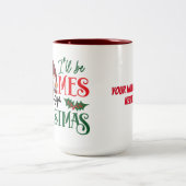 Es wird gnomes für Weihnachten persönliche Tasse (Mittel)